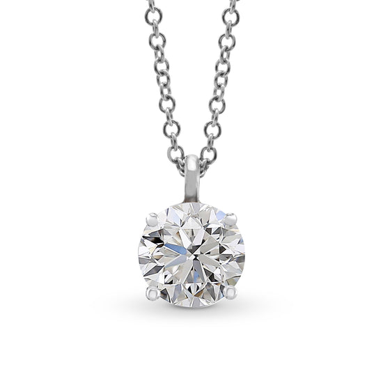 Round Solitaire Diamond Pendant