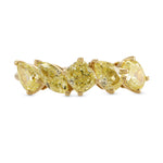 Mixed Fancy Yellow Diamond Band Ring