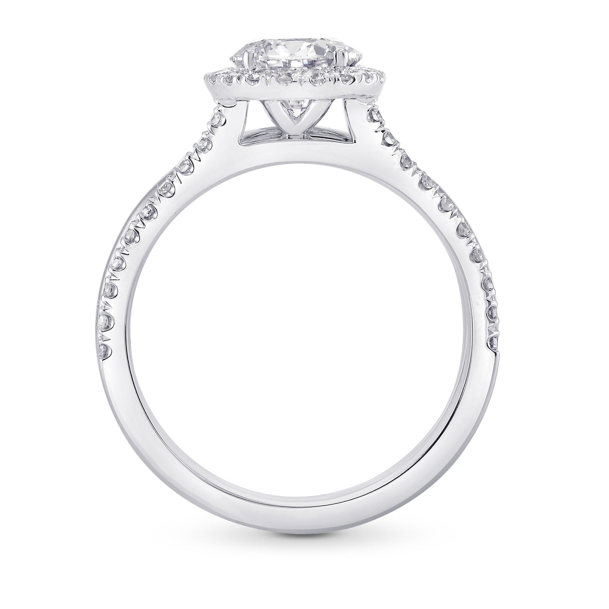 Round Brilliant Diamond Engagement & Wedding Ring Set