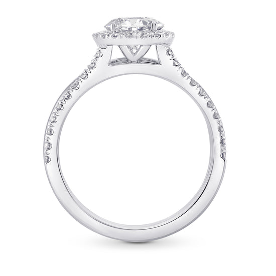 Round Brilliant Diamond Engagement & Wedding Ring Set