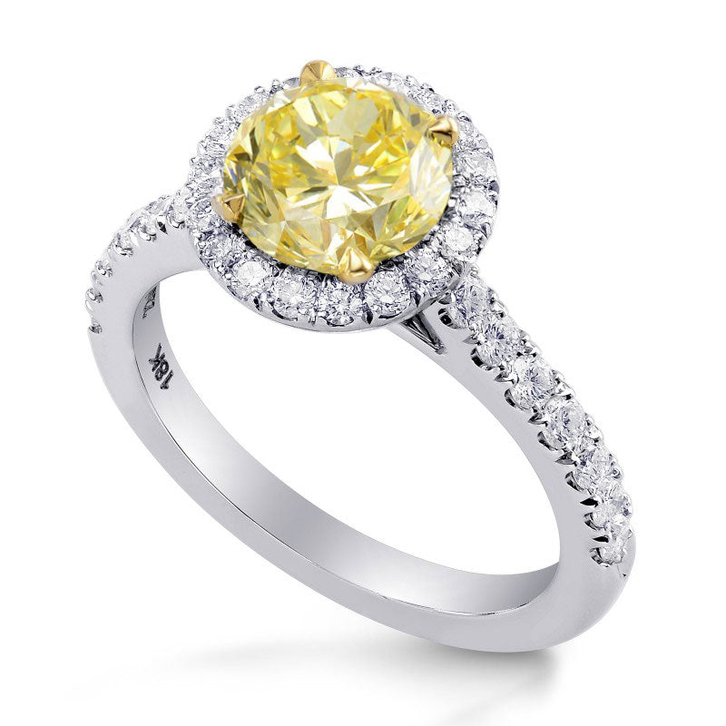 Round Brilliant Diamond Engagement & Wedding Ring Set