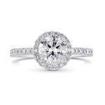 Round Brilliant Diamond Engagement & Wedding Ring Set