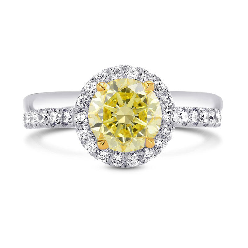 Round Brilliant Diamond Engagement & Wedding Ring Set