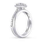 Round Brilliant Diamond Engagement & Wedding Ring Set