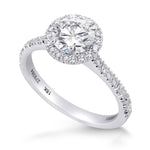 Round Brilliant Diamond Engagement & Wedding Ring Set