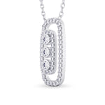 Round Brilliant Diamond Drop Pendant - 2
