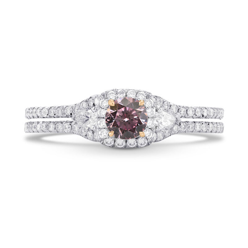 Fancy Purplish Pink Diamond Ring