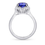 Cushion Sapphire & Diamond Ring