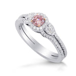 Argyle Fancy Intense Purplish Pink Diamond Engagement Ring