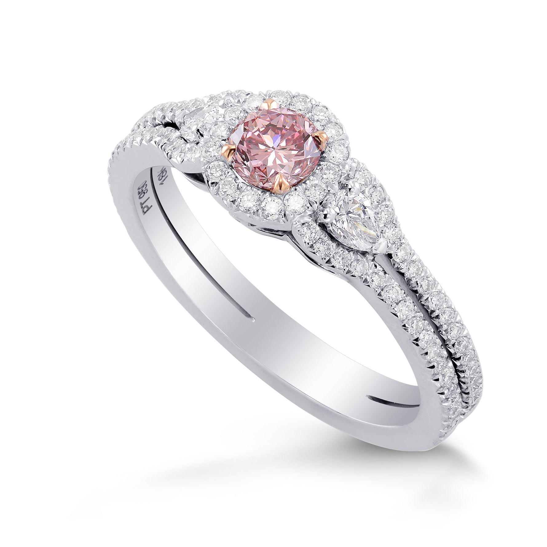 Argyle Fancy Intense Purplish Pink Diamond Engagement Ring
