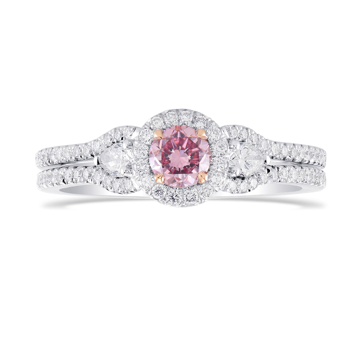 Argyle Fancy Intense Purplish Pink Diamond Engagement Ring