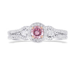 Argyle Fancy Intense Purplish Pink Diamond Engagement Ring