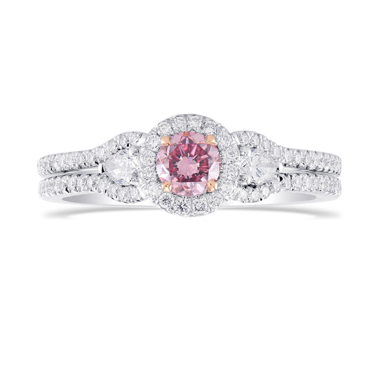 Argyle Fancy Intense Purplish Pink Diamond Engagement Ring