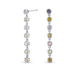 Mix Color Diamonds Drop Earrings