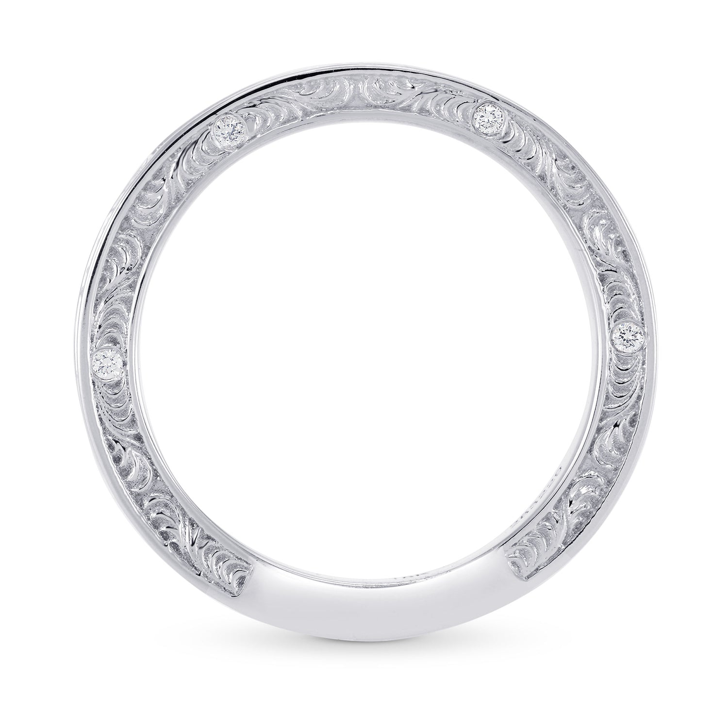 Ornate Pink Diamond Band Ring