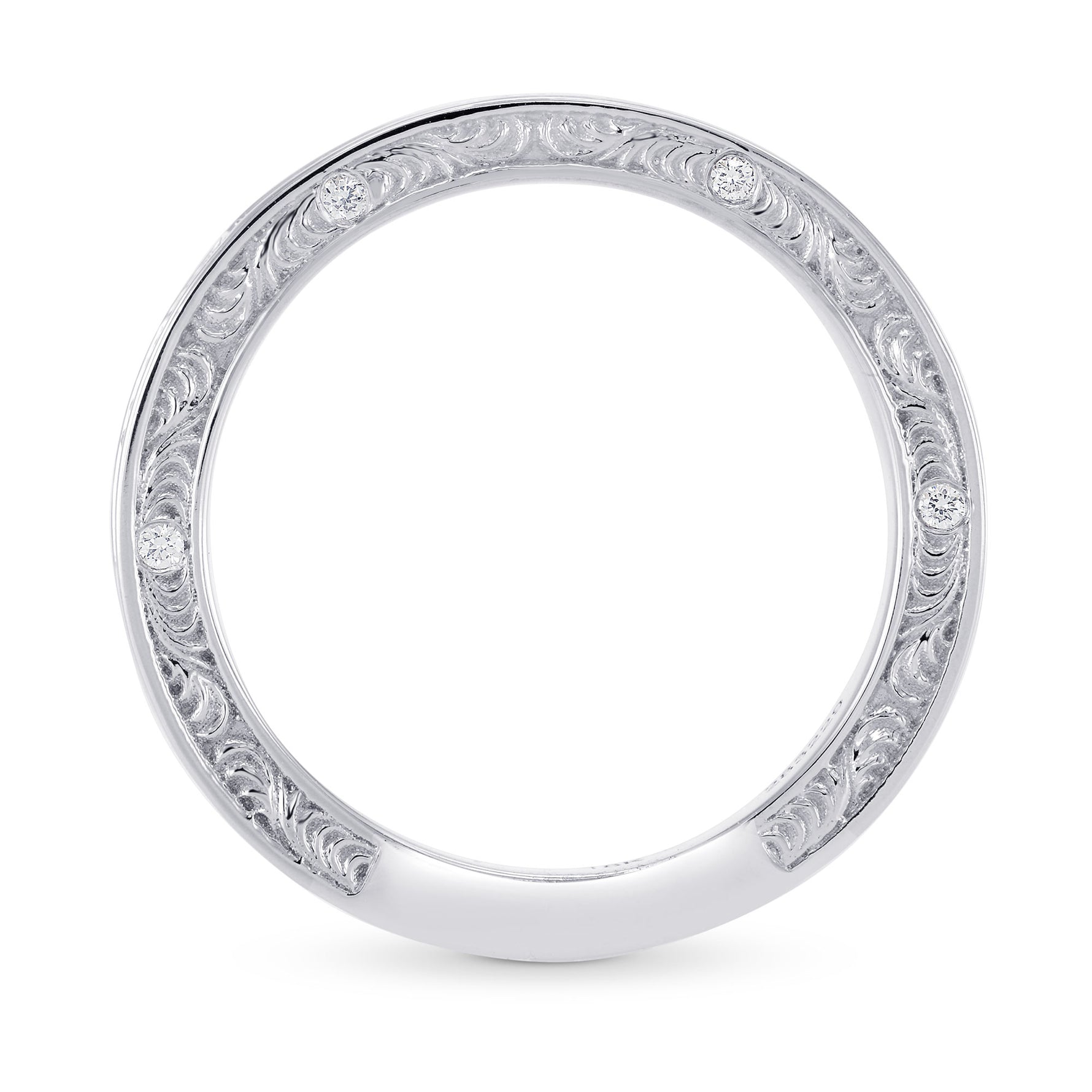 Ornate Pink Diamond Band Ring