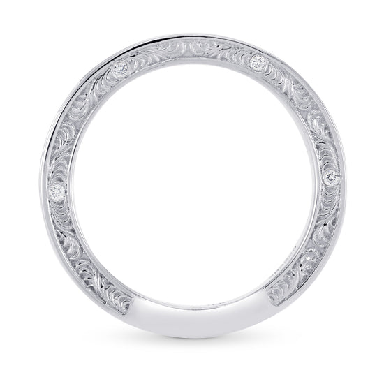 Ornate Pink Diamond Band Ring