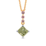 Chameleon Princess & Pink Diamond Drop Pendant