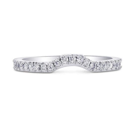 Contoured Diamond Band Ring