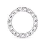 Platinum Cushion-Cut Diamond Full Eternity Band Ring - 2