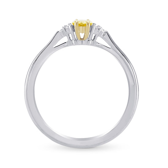 Fancy Intense Yellow Hexagonal Diamond Ring