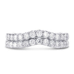 Custom Contoured Diamond Band Rings