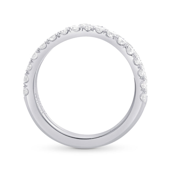 Custom Contoured Diamond Band Rings