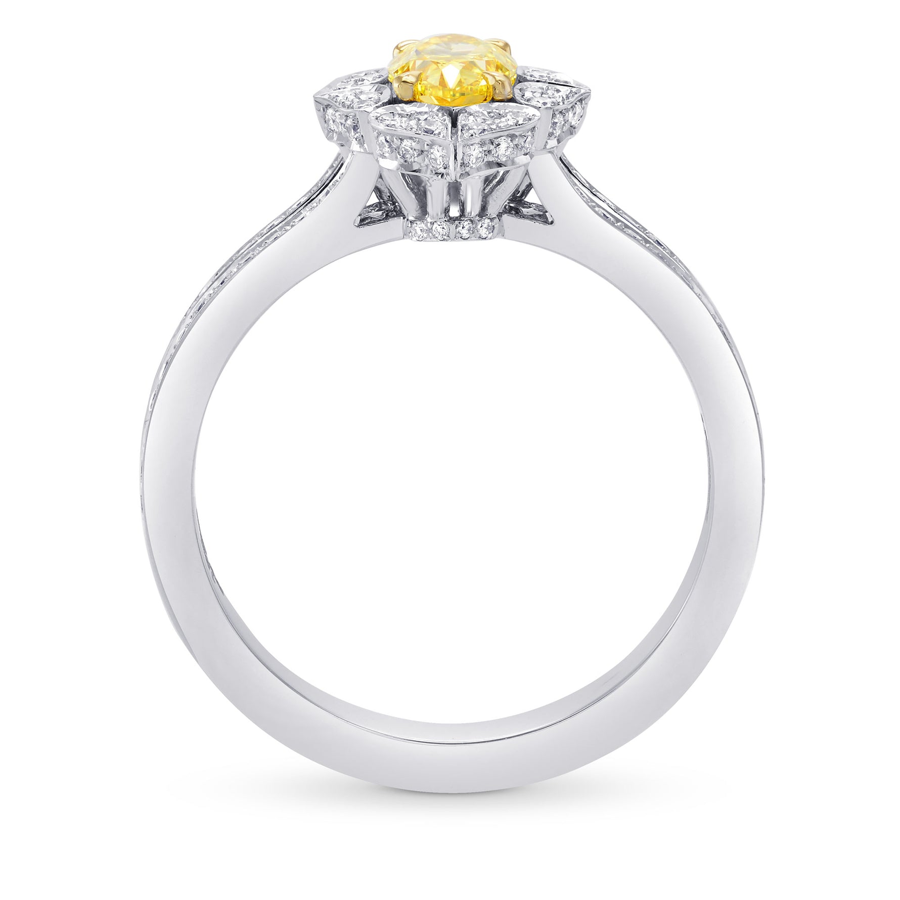 Fancy Intense Yellow Diamond Dress Ring