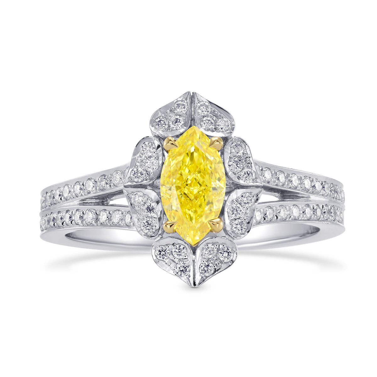 Fancy Intense Yellow Diamond Dress Ring