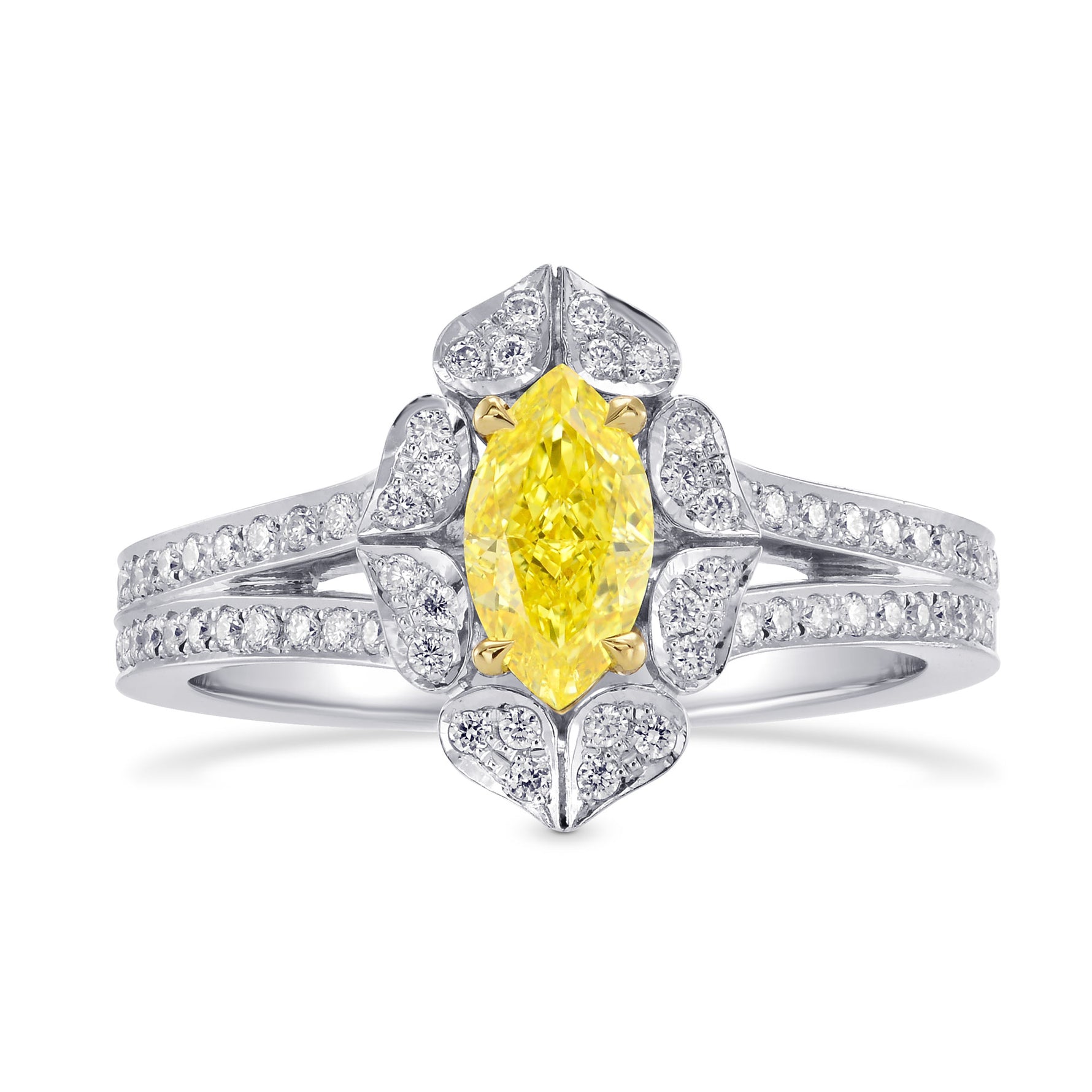 Fancy Intense Yellow Diamond Dress Ring