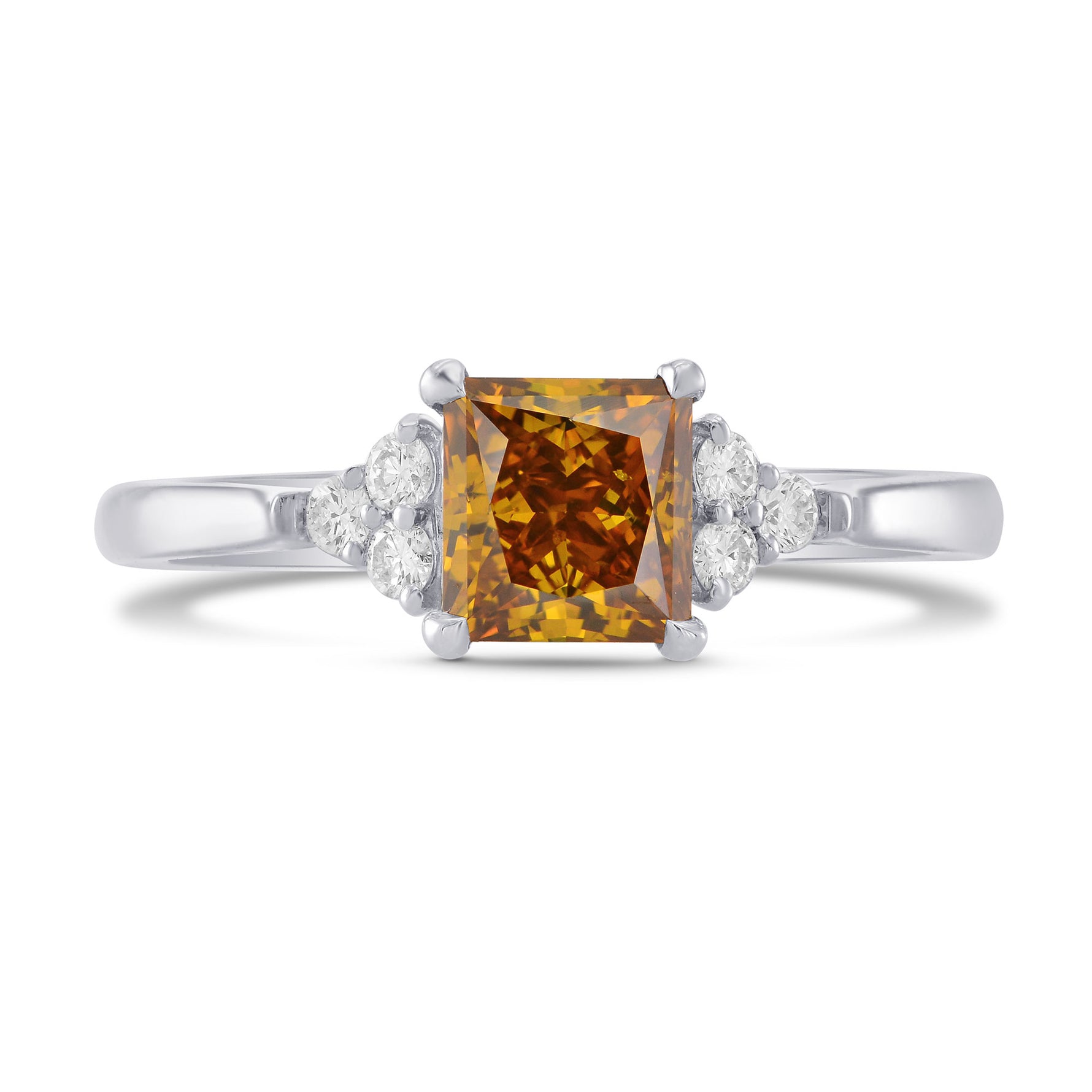Orange Princess Diamond Ring
