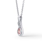 Platinum Fancy Intense Pink Pear Diamond Drop Pendant