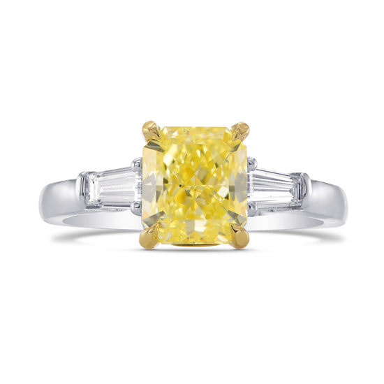 Fancy Yellow Radiant Diamond Ring