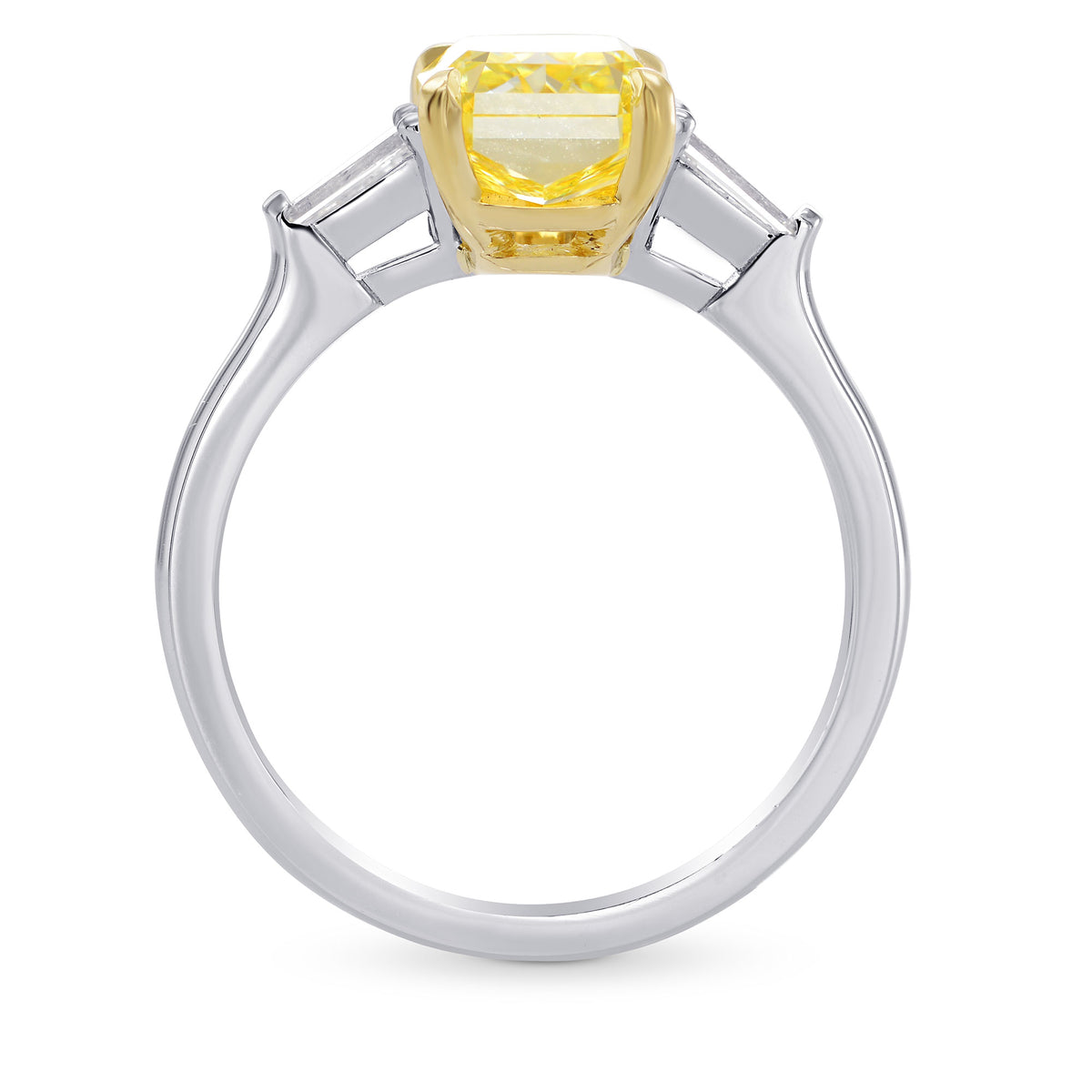 Fancy Yellow Radiant Diamond Ring