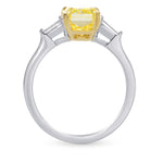 Fancy Yellow Radiant Diamond Ring