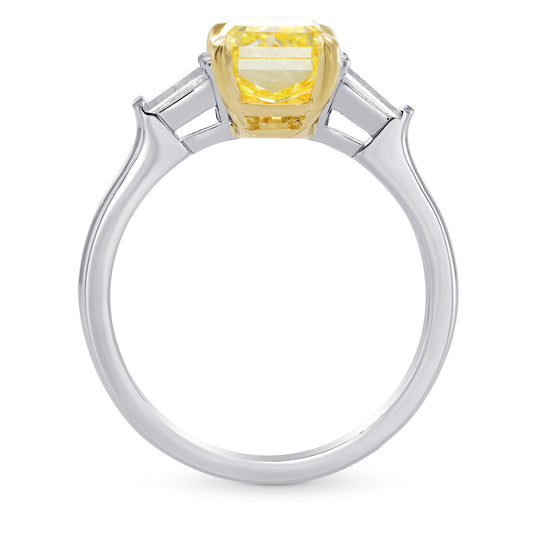 Fancy Yellow Radiant Diamond Ring