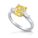 Fancy Yellow Radiant Diamond Ring