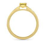 Fancy Deep Brownish Greenish Yellow Emerald-cut Diamond