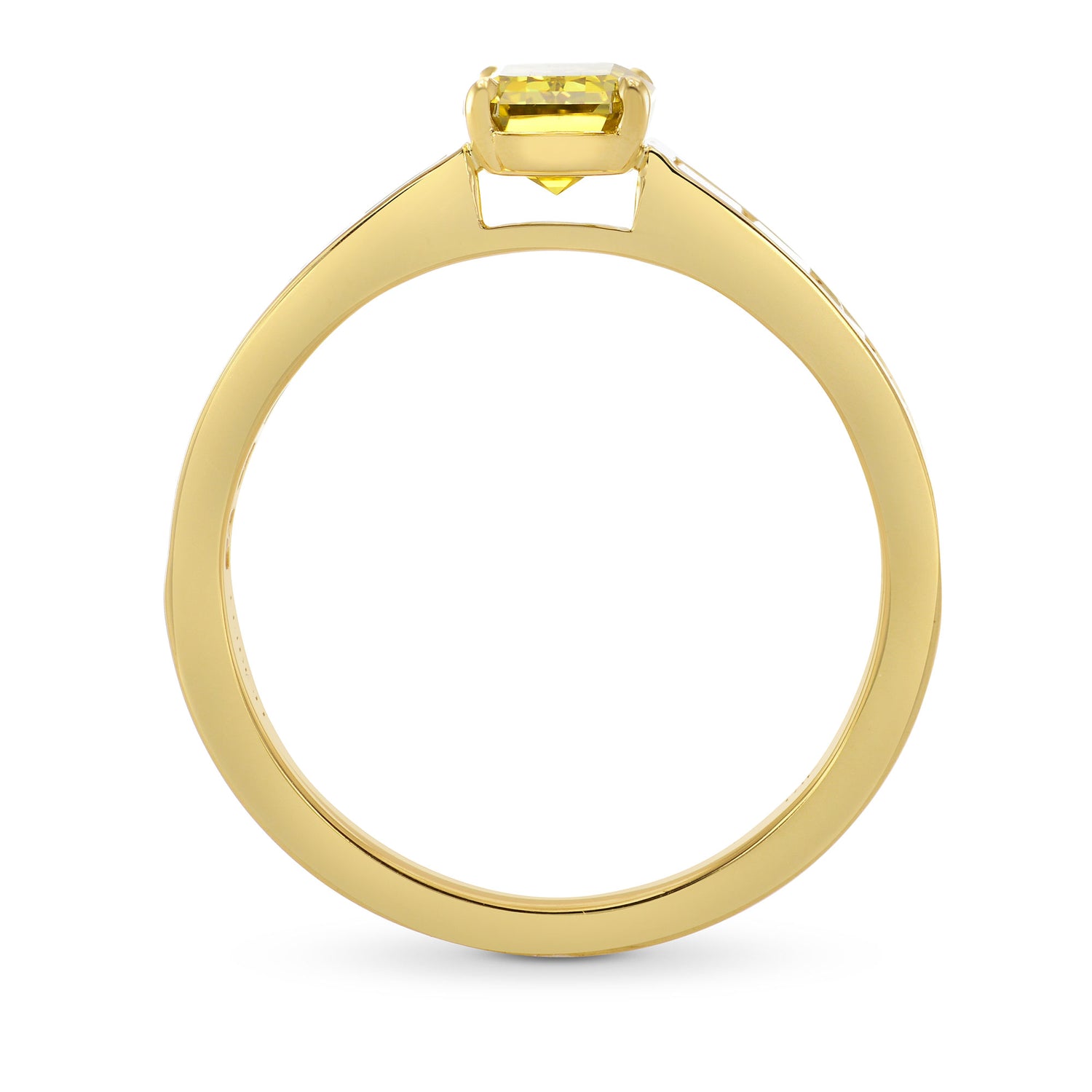 Fancy Deep Brownish Greenish Yellow Emerald-cut Diamond