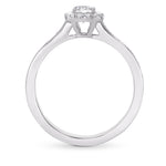 Oval Diamond Halo Ring