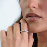 Asscher-cut Diamond Full Eternity Band Ring