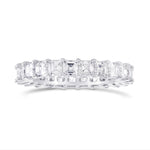 Asscher-cut Diamond Full Eternity Band Ring