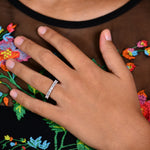 Asscher-cut Diamond Full Eternity Band Ring