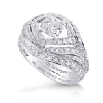 Colorless Cushion Diamond Designer Ring