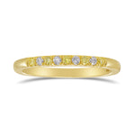 Fancy Yellow & White Diamond Band Ring