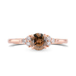 Fancy Brown Round Diamond Ring