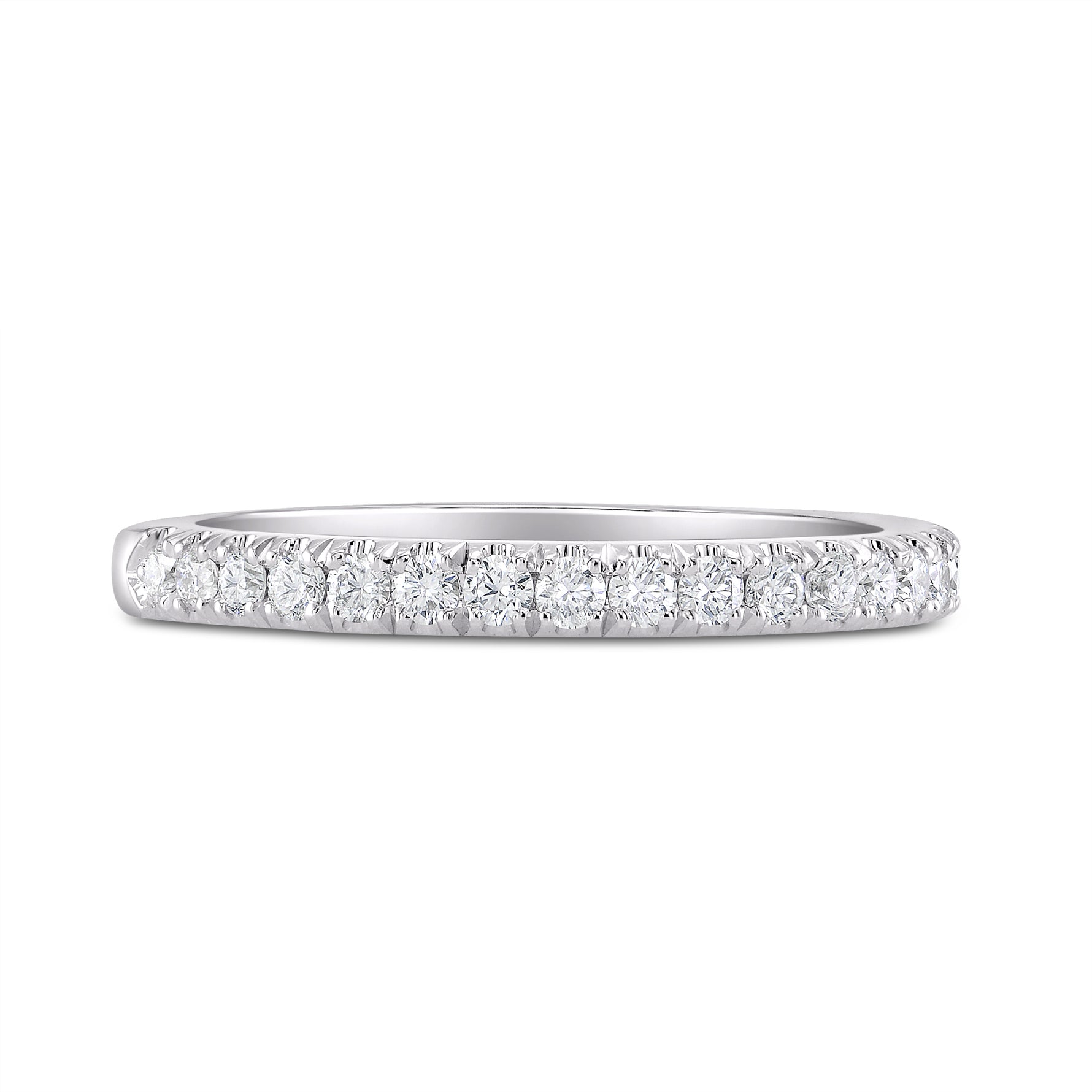 Colorless Diamond Wedding Band