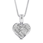 Colorless Heart shape Diamond Pendant