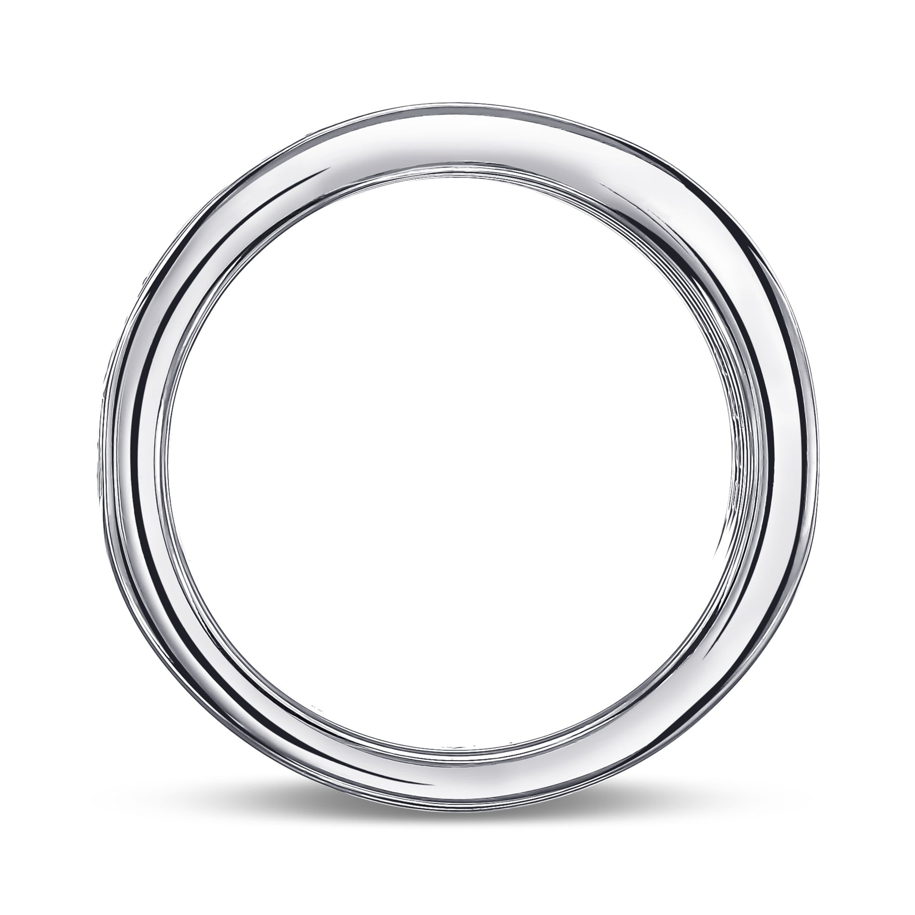 Colorless Four Rows Half Eternity Band - 2