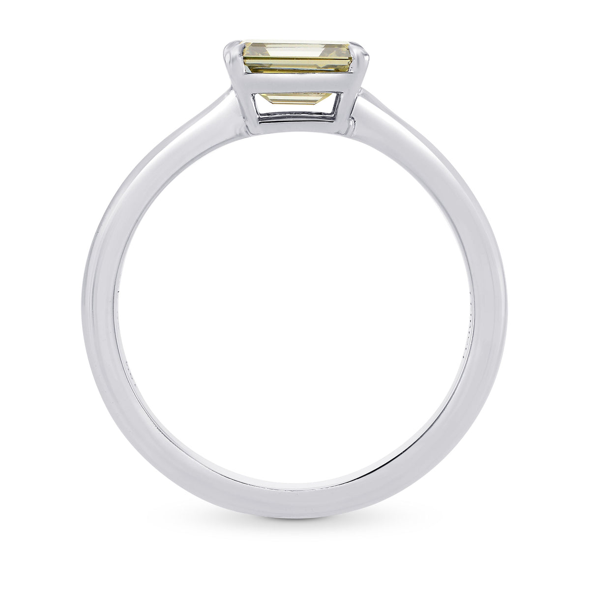 Chameleon Emerald-cut Diamond Solitaire Ring